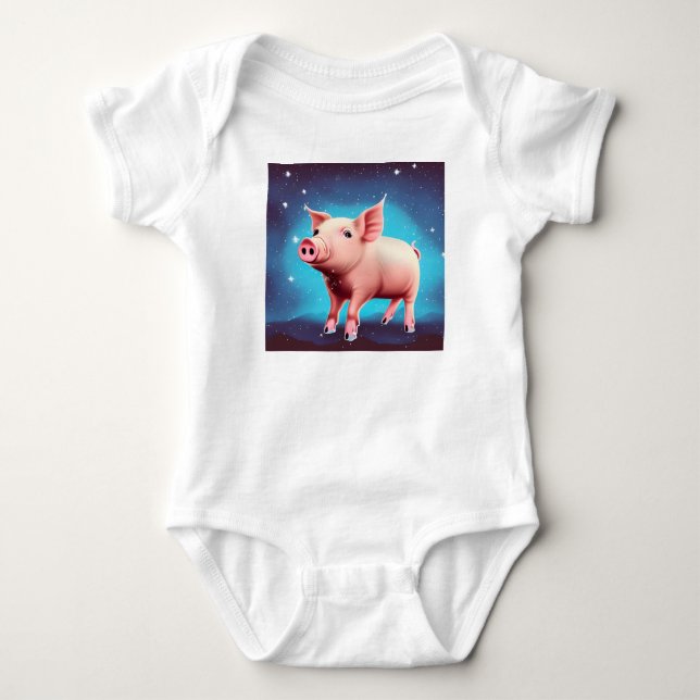 Body Para Bebé El cerdo (Anverso)