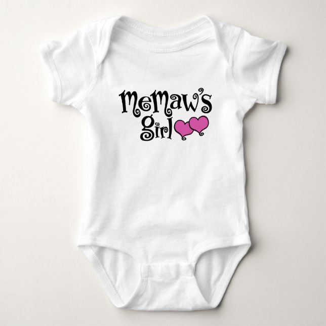 Body Para Bebé El Chica de MeMaw (Anverso)