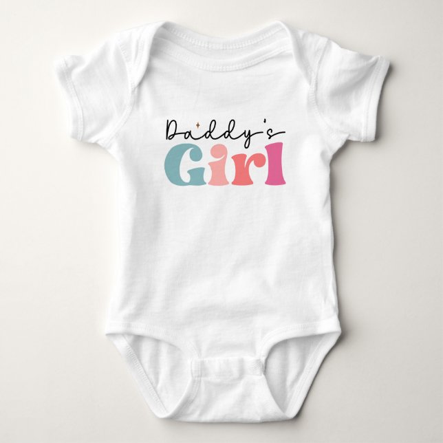 Body Para Bebé El Chica de papá (Anverso)