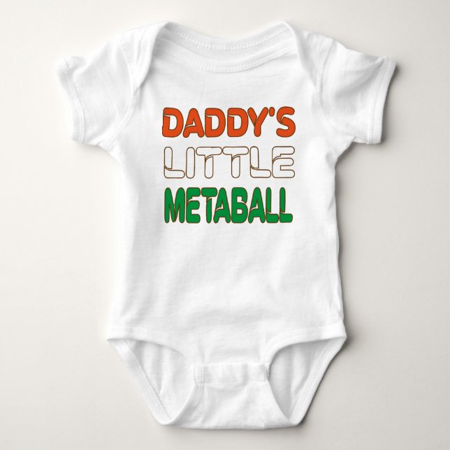 Body Para Bebé El Chiste italiano de papá es gracioso (Anverso)
