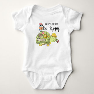 Body Para Bebé El colorido Personalizado de tortuga Kawaii se fel