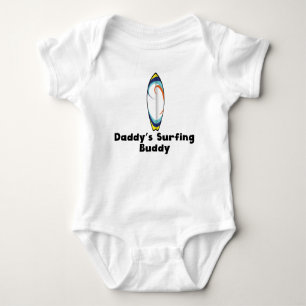 Body Para Bebé El compinche que practica surf del papá