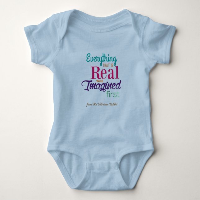 Body Para Bebé "El Conejo Velveteen" Personalizable INFANT CREEPE (Anverso)