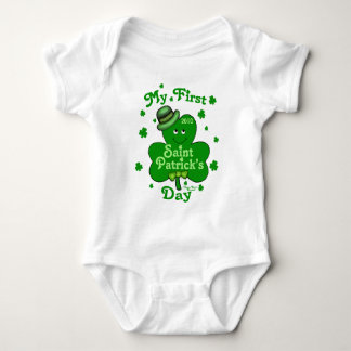 Body Para Bebé El día de primer St Patrick del bebé de encargo
