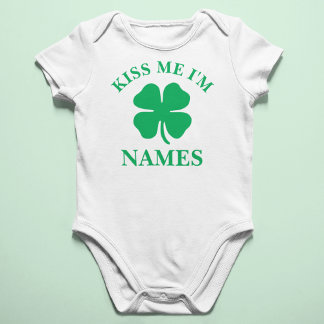 Body Para Bebé El Día de San Patricio me besa personalmente