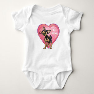 Body Para Bebé El día de San Valentín de Chihuahua