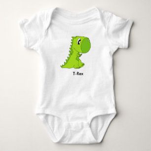 Body Para Bebé El dinosaurio lindo T-Rex embroma Bodysuite