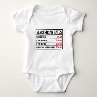 Body Para Bebé El electricista valora la camiseta divertida