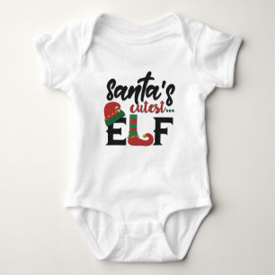 Body Para Bebé El elfo más lindo de Santa