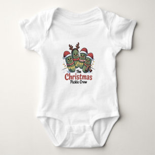 Body Para Bebé El Equipo del Pepino de Navidad Amantes de Pepinos