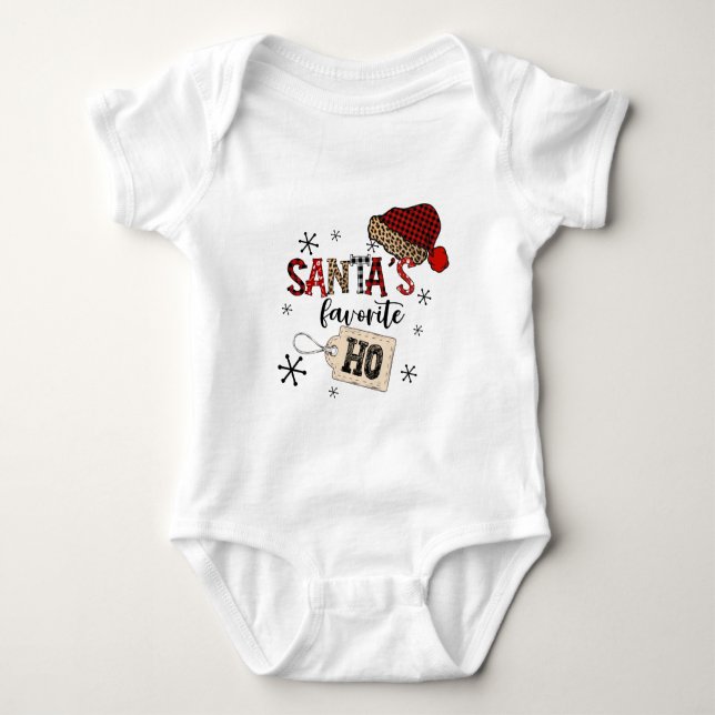 Body Para Bebé El favorito de Santa (Anverso)