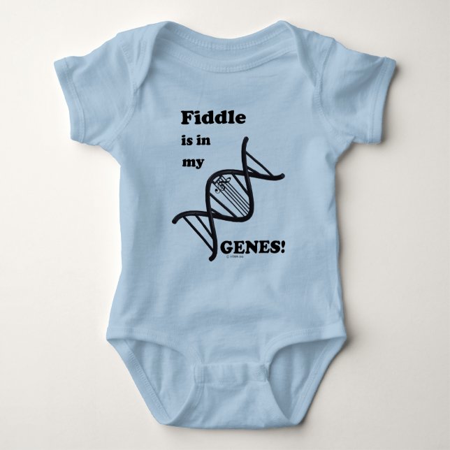 Body Para Bebé El Fiddle Está En Mis Genes (Anverso)