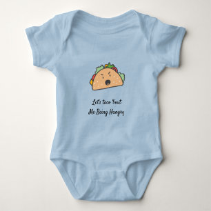 Body Para Bebé El furioso Personalizado del taco: Dos líneas de t