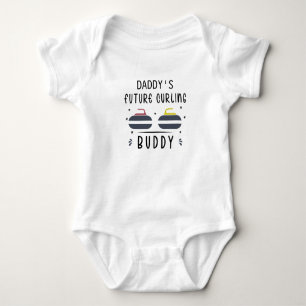Body Para Bebé El futuro compañero de curling de papá - Curling