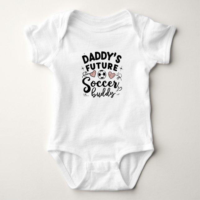 Body Para Bebé El futuro compañero de fútbol de papá (Anverso)