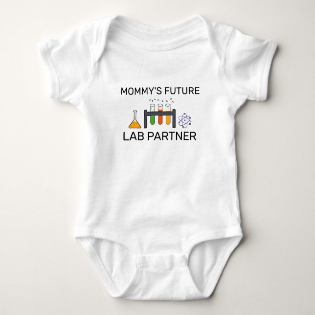 Body Para Bebé El futuro compañero de laboratorio de mamá - Cient (Anverso)