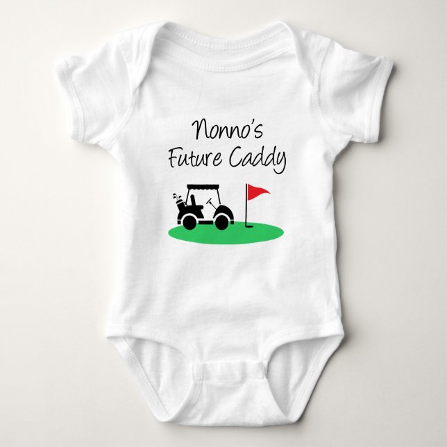 Body Para Bebé El futuro de la niña italiana Caddy de Nonno (Anverso)