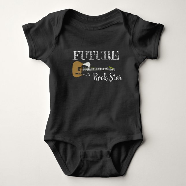 Body Para Bebé El futuro del rock y el rollo (Anverso)