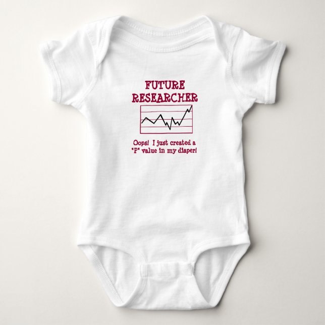 Body Para Bebé El futuro investigador Baby Bodysuit (Anverso)