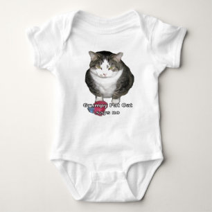 Body Para Bebé El gato gordo gruñón dice no