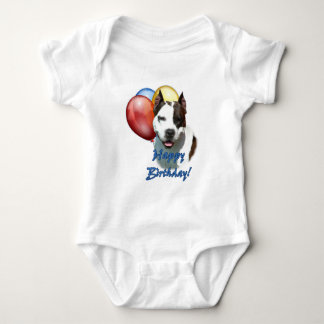 Body Para Bebé El globo de cumpleaños feliz de AmStaff.