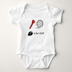 Body Para Bebé El golf lindo embroma la camiseta