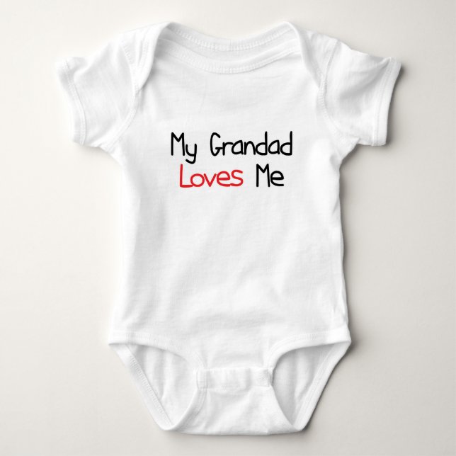 Body Para Bebé El Grandad me ama (Anverso)
