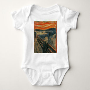 Body Para Bebé El grito (texturizado) por Edvard Munch