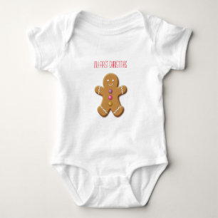 Body Para Bebé El hombre del pan de jengibre mi primera Navidad