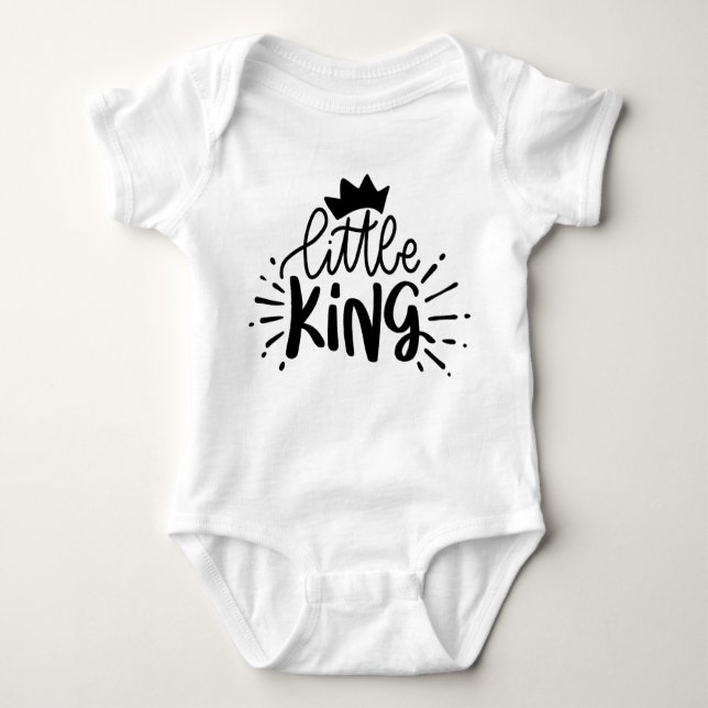 Body Para Bebé El humor gracioso de Little King (Anverso)