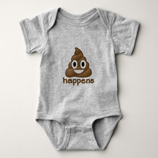 Body Para Bebé El impulso de la emoji sucede (Anverso)
