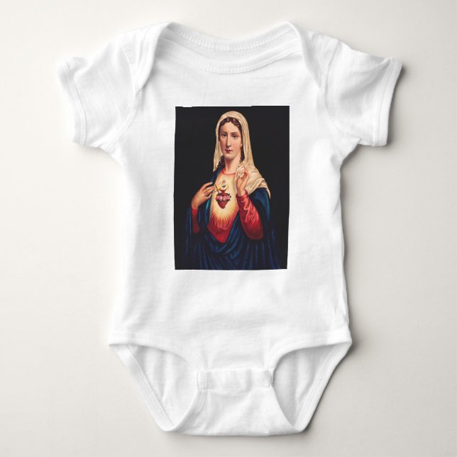 Body Para Bebé El Inmaculado Corazón de María (Anverso)