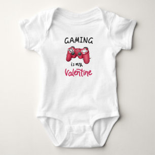 Body Para Bebé El juego es mi San Valentín