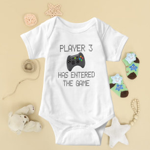 Body Para Bebé El jugador 3 ha entrado en el juego Humor de jugad
