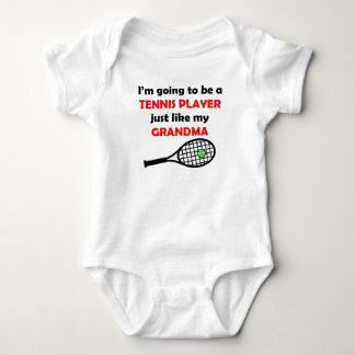 Body Para Bebé El jugador de tenis tiene gusto de mi abuela