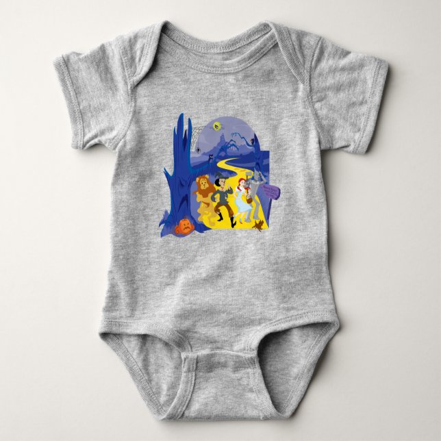 Body Para Bebé El Mago De Oz™ | Bosque Embrujado de Halloween (Anverso)