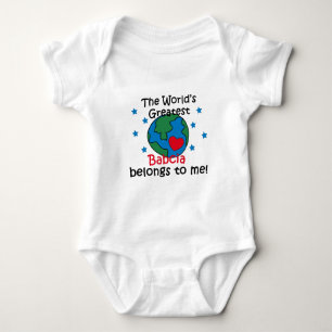 Body Para Bebé El mejor Babcia pertenece a mí