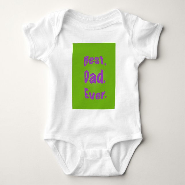 Body Para Bebé El mejor papá nunca (Anverso)