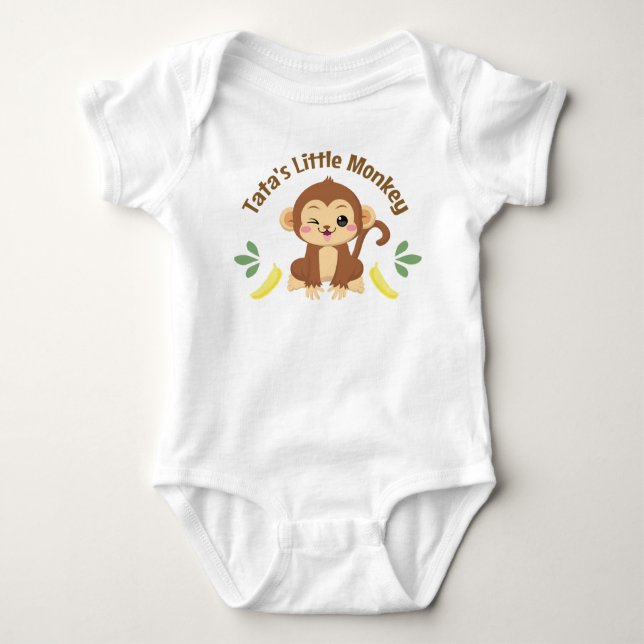 Body Para Bebé El Monito de Tata (Anverso)
