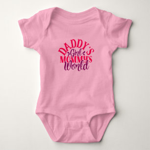 Body Para Bebé El mundo de mamá, la Chica de papá