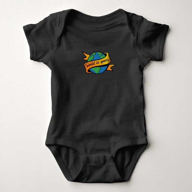 Body Para Bebé El mundo es tuyo (Anverso)
