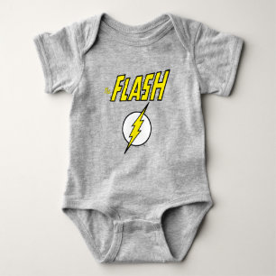 Body Para Bebé El nombre de The Flash y el logotipo del rayo