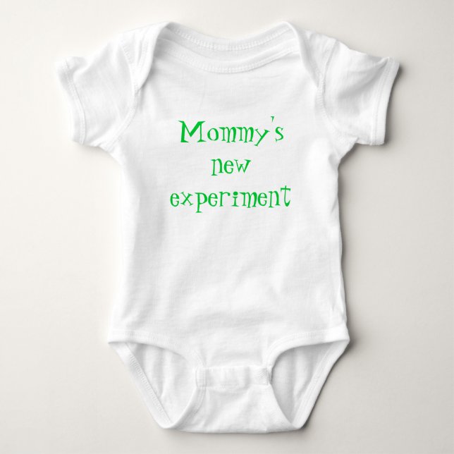 Body Para Bebé El nuevo experimento de la mamá (Anverso)