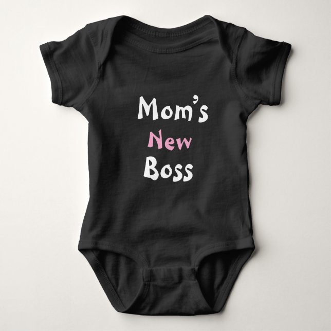 Body Para Bebé El nuevo jefe de mamá (Anverso)