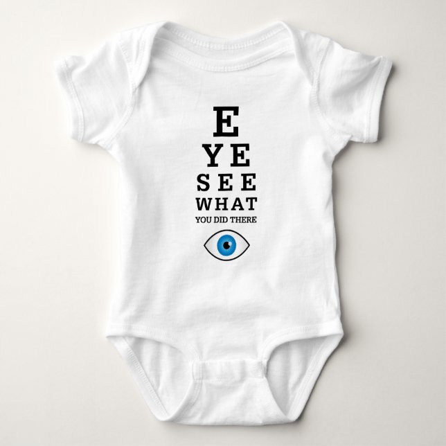 Body Para Bebé El ojo de la optometría ve (Anverso)