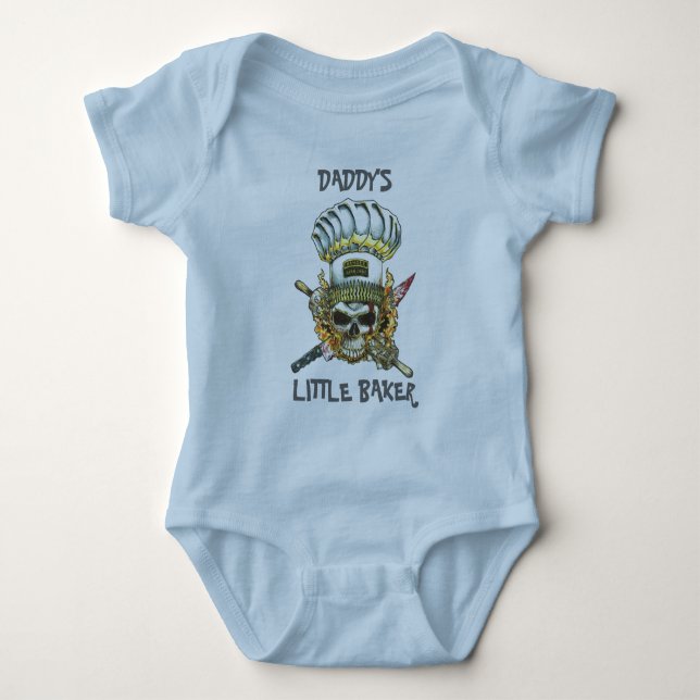 Body Para Bebé El panadero Onsie del papá (Anverso)