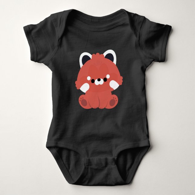 Body Para Bebé El Panda Rojo (Anverso)