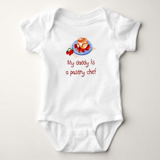 Body Para Bebé El papá es una camiseta del bebé del chef de