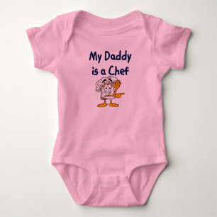 Body Para Bebé El papá es una camiseta del bebé del cocinero