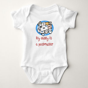 Body Para Bebé El papá es una camiseta del bebé del postmaster